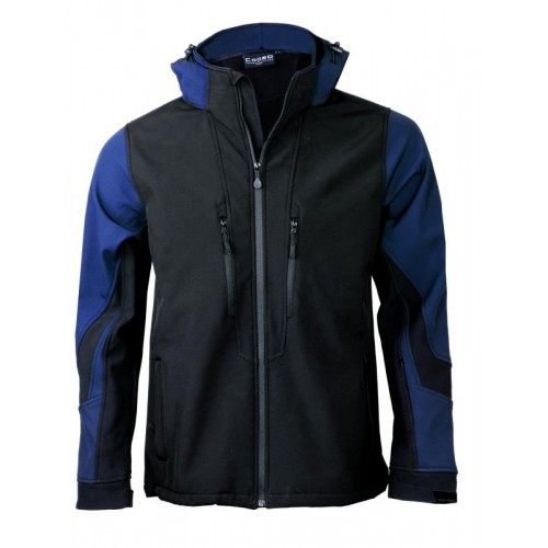 Fageo Μπουφάν softshell sport 3 layers με κουκούλα