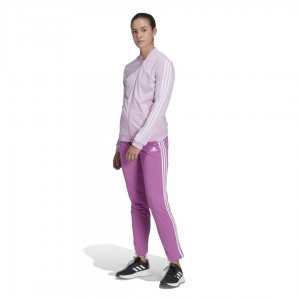 Adidas Essentials Γυναικείο Σετ Φόρμας Semi Pulse Lilac / Bliss Lilac