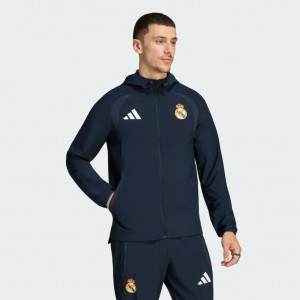 Adidas M Real Madrid Tiro Travel Full Zip Windbrk
