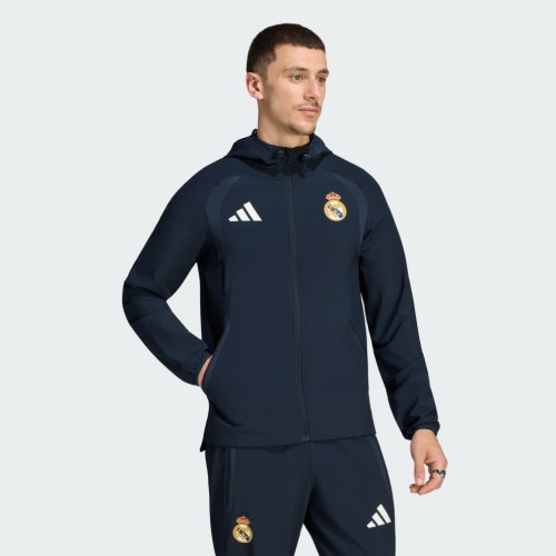 Adidas M Real Madrid Tiro Travel Full Zip Windbrk