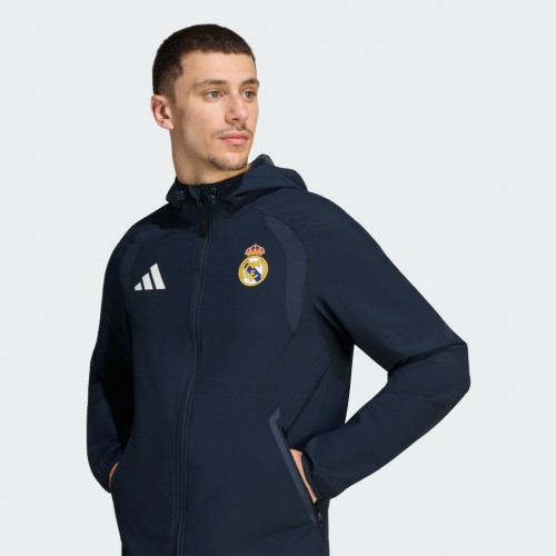 Adidas M Real Madrid Tiro Travel Full Zip Windbrk