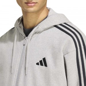 Adidas Essentials 3-Stripes French Terry Full-Zip Hoodie
