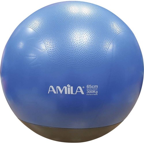 Amila Μπάλα Γυμναστικής Φ65 Δίχρωμη Μπλε-Μαύρο