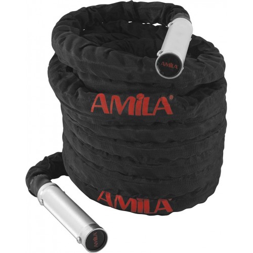 Amila Battle Rope με χερούλια αλουμινίου 15m