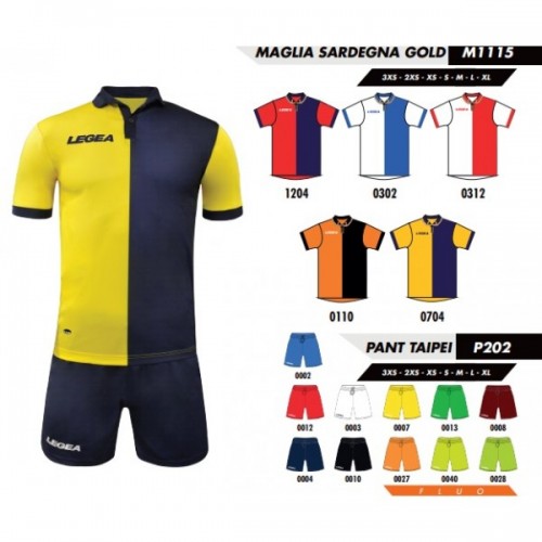 LEGEA KIT SARDEGNA GOLD