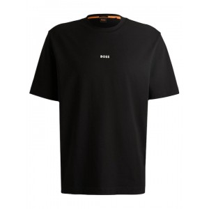 BOSS CASUAL T-SHIRT TCHUP ΜΑΥΡΟ