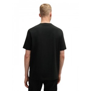 BOSS CASUAL T-SHIRT TCHUP ΜΑΥΡΟ
