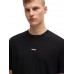 BOSS CASUAL T-SHIRT TCHUP ΜΑΥΡΟ