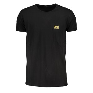 CAVALLI CLASS MEN'S SHORT SLEEVE T-SHIRT BLACK