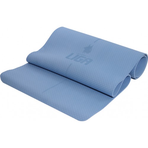 LIGA SPORT Στρώμα yoga TPE yoga mat (original) 185εκ.*68εκ.*0,6εκ (γαλάζιο)