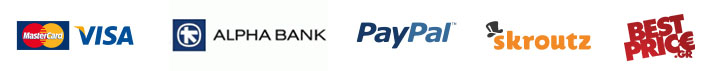 Visa ALPHABANK PayPal skroutz BESTPRICE.gr