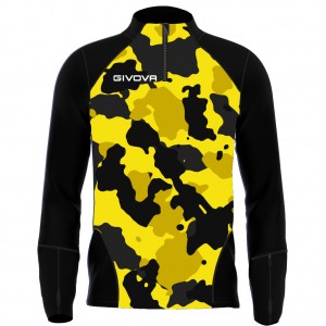 GIVOVA MAGLIA TECNICA HALF ZIP ARMY