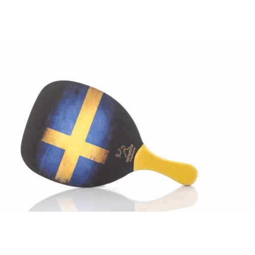 Ρακέτα Παραλίας Morseto Fashion Sweden Flag με Κίτρινη ίσια λαβή 