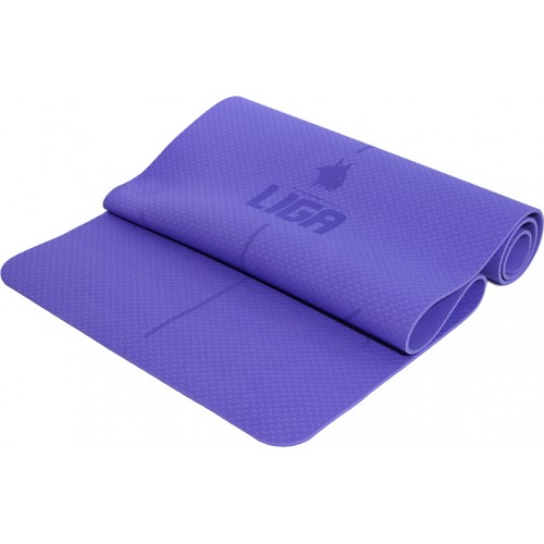 LIGA SPORT Στρώμα yoga TPE yoga mat (original) 185εκ.*68εκ.*0,6εκ (μπλε)